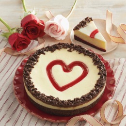Cherry Heart Cheesecake, , large