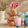 Pink Bunny Basket, , large