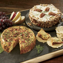 Garden Vegetable &amp; Garlic Herb Cheese Wheels, , large
