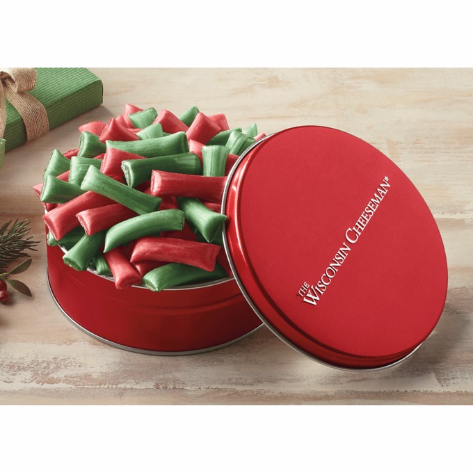 Red & Green Chocolate Straws, , large