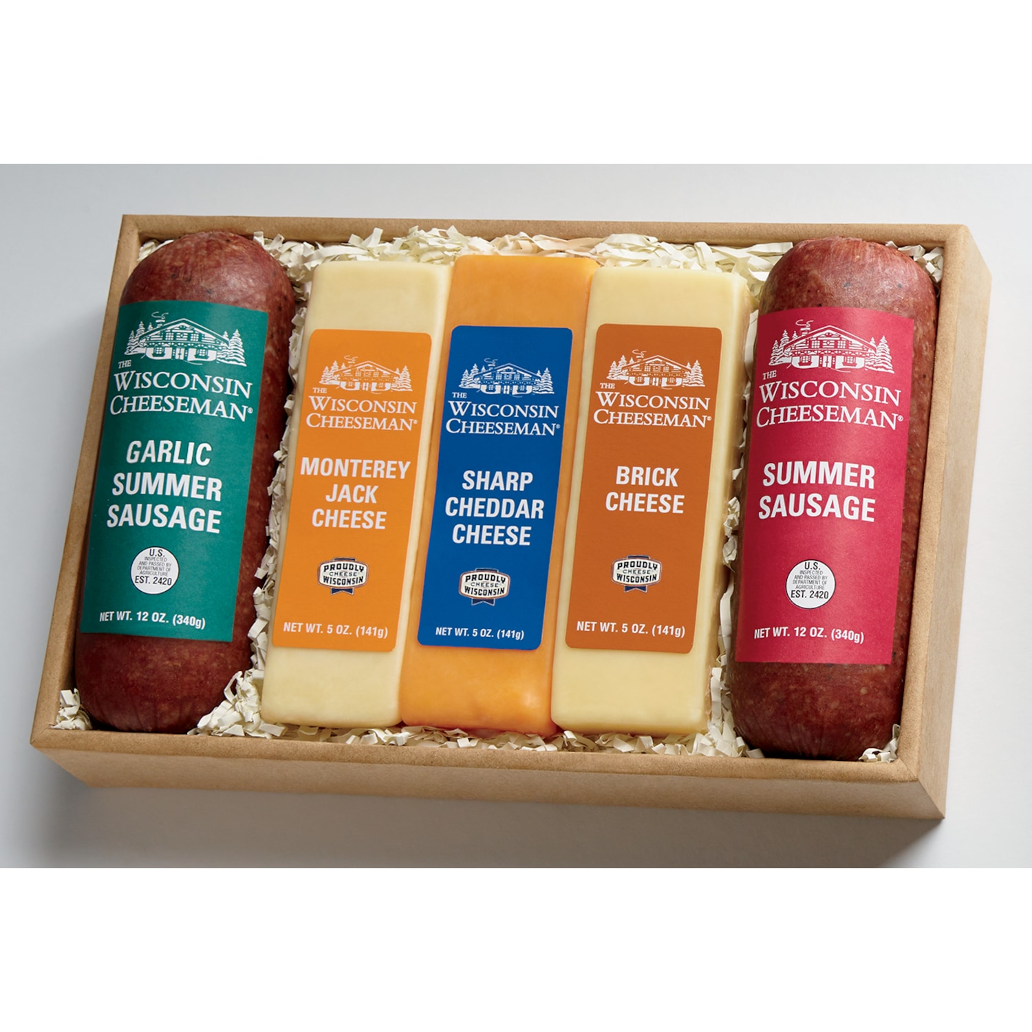 Cheese & Sausage Gift Box Wisconsin Cheeseman