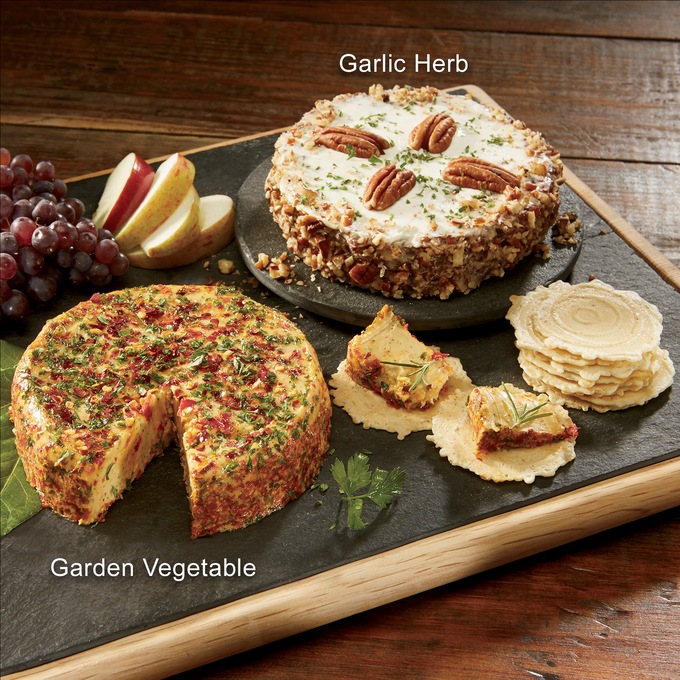 Garden Vegetable & Garlic Herb Cheese Wheels, , large