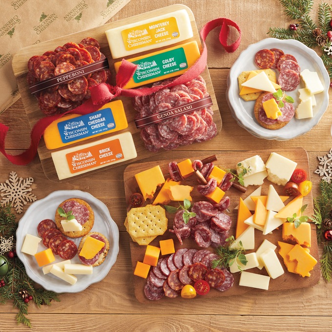 Salami & Cheese Charcuterie Gift Set, , large