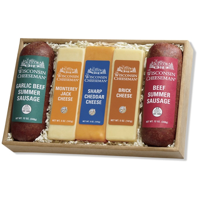 Cheese & Sausage Gift Box | Wisconsin Cheeseman