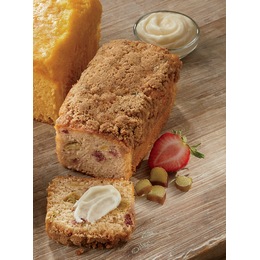 Strawberry Rhubarb Bread with Creme, , large