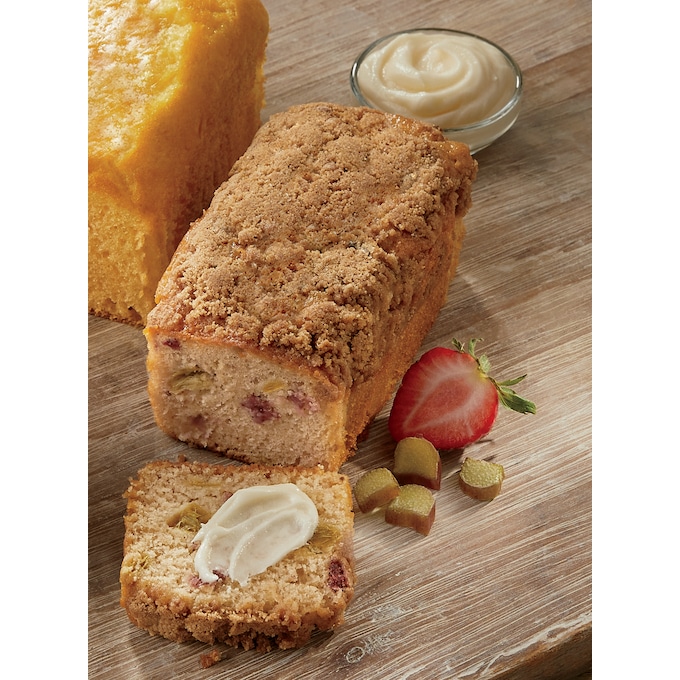 Strawberry Rhubarb Bread with Creme, , large