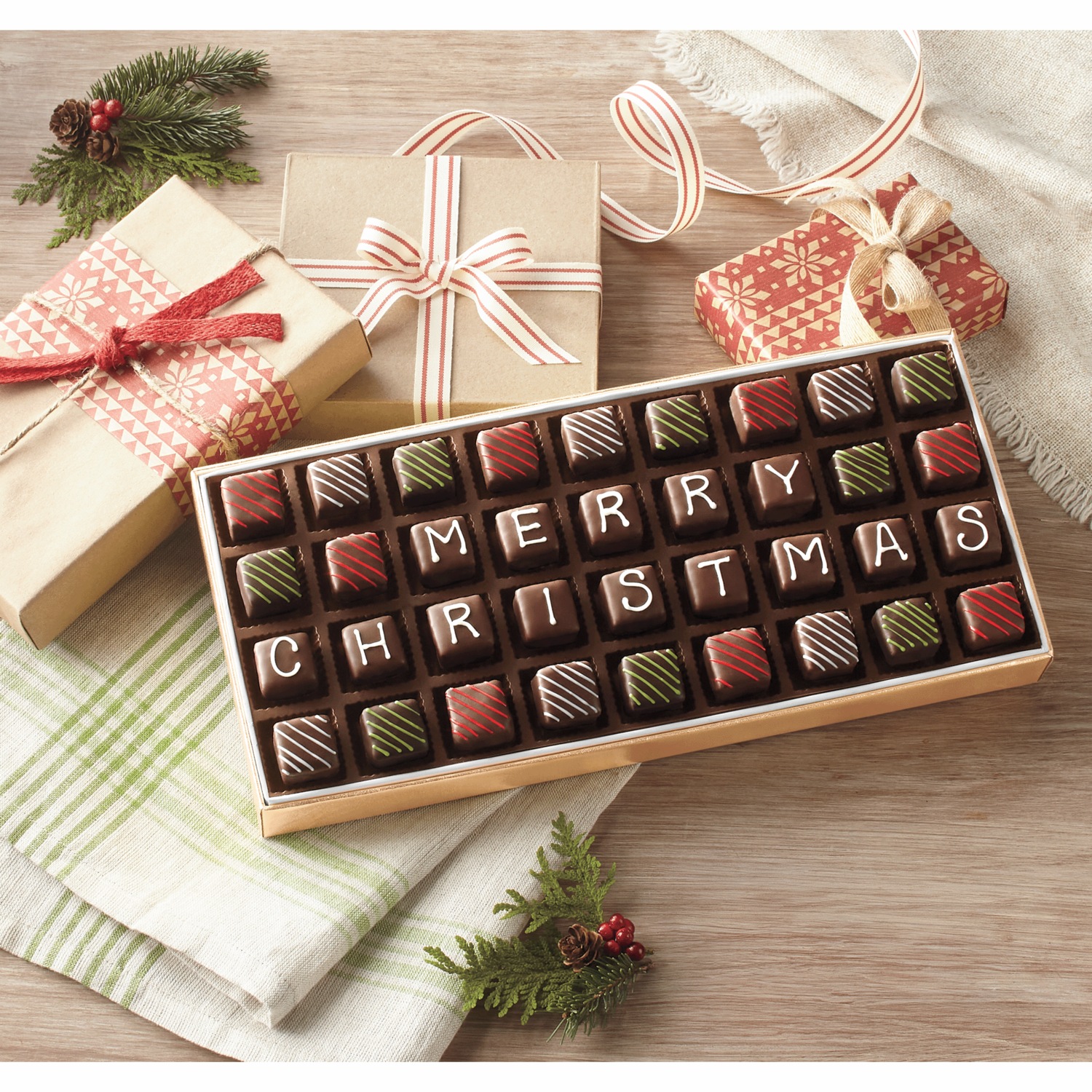 Sugar-Free Merry Christmas Petits Fours