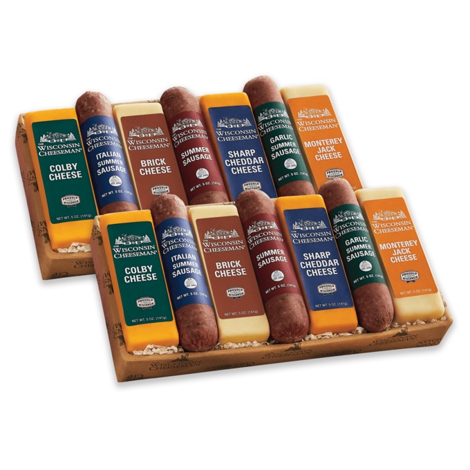 Buy Two: Wisconsin Cheese & Summer Sausage Combos by The Wisconsin Cheeseman, , large
