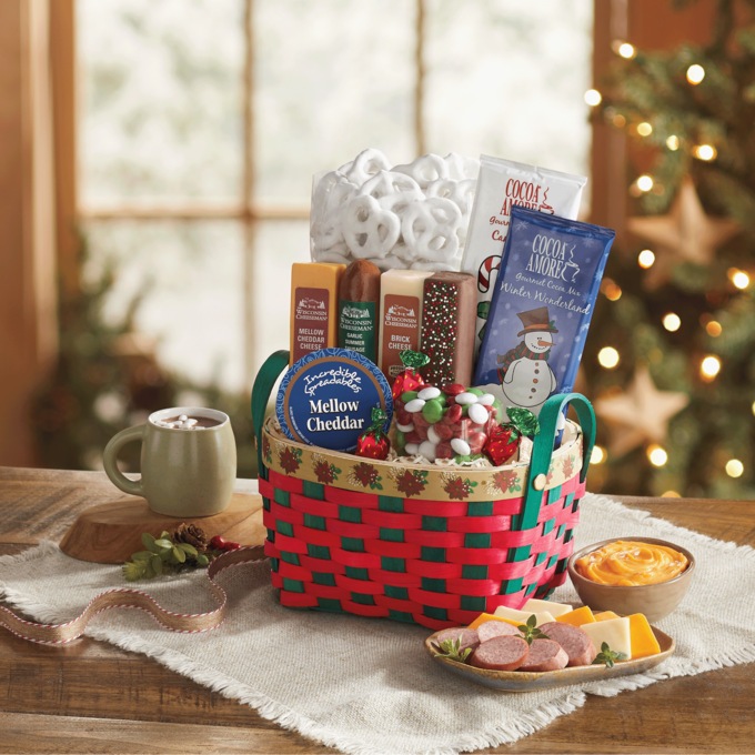 Poinsettia Basket, , large