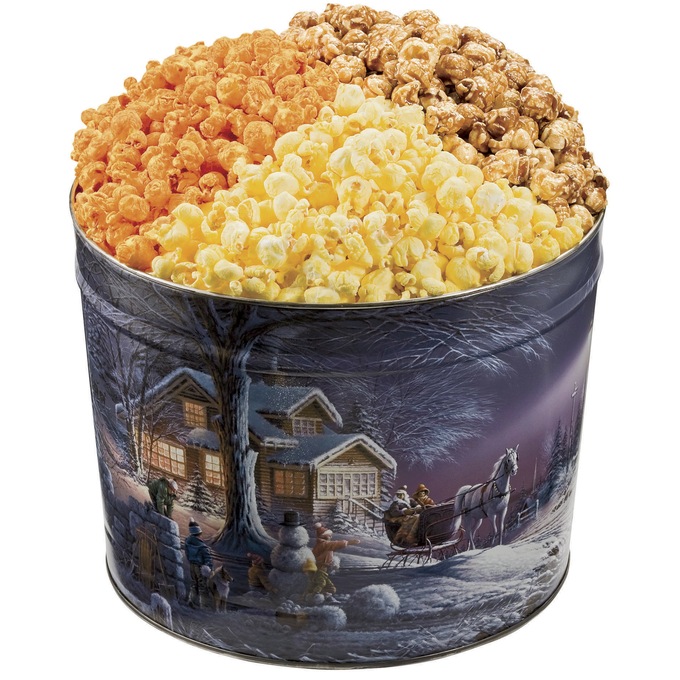 Popcorn Trio Gift Tin Wisconsin Cheeseman