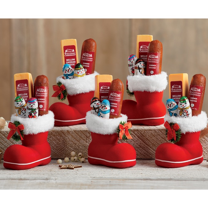 Santa Boots Wisconsin Cheeseman