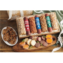Wisconsin Traditions Summer Sausage and Cheese Logs Gift Set, , large