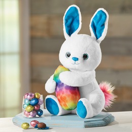 Plush Bunny with Foiled Eggs, , large