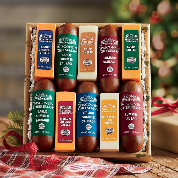 Taste Tempting 10 Cheese & Sausage Gift Assortment, , large
