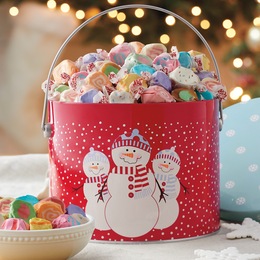 Saltwater Taffy Snowman Tin, , large