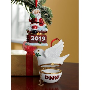 Personalized Holiday Trinket Box Ornament, , large